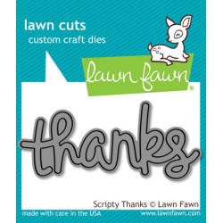 Lawn Fawn SCRIPTY THANKS die